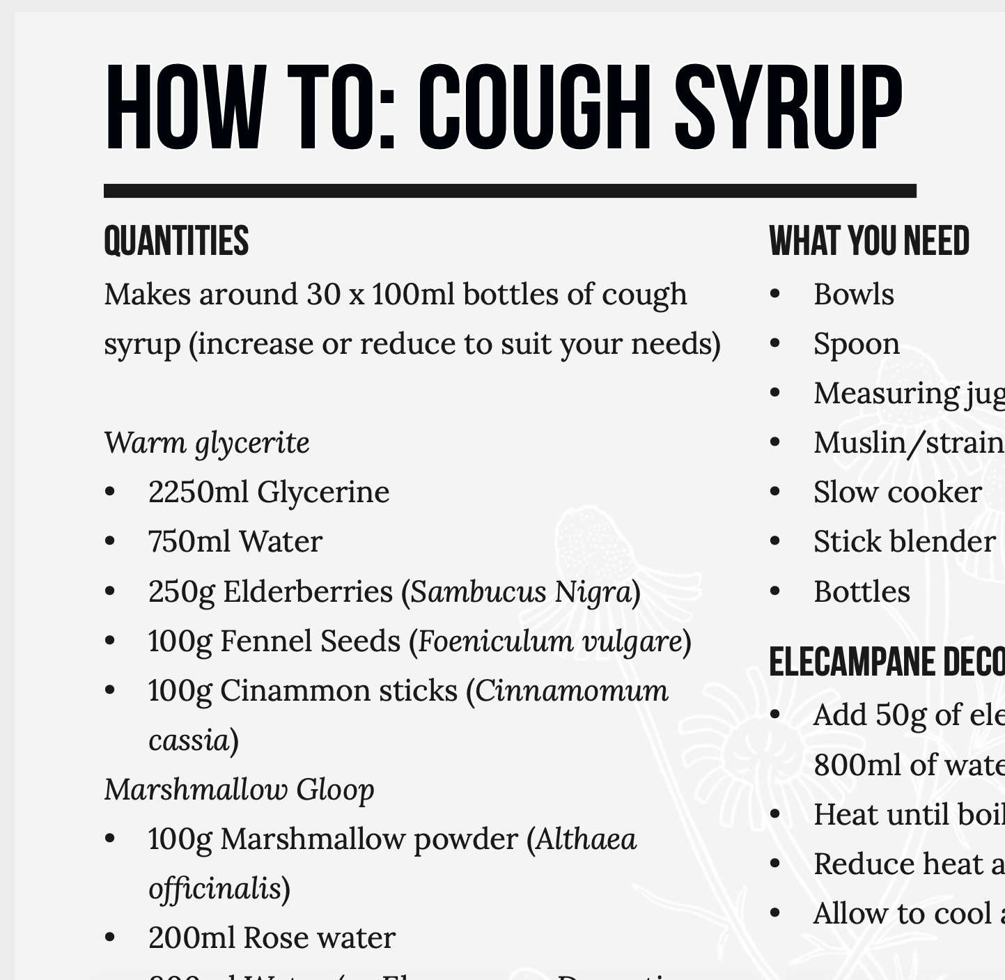 Free Guide: Elderberry Cough Syrup - Image 3